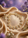Pulsera de corazones con brillantitos